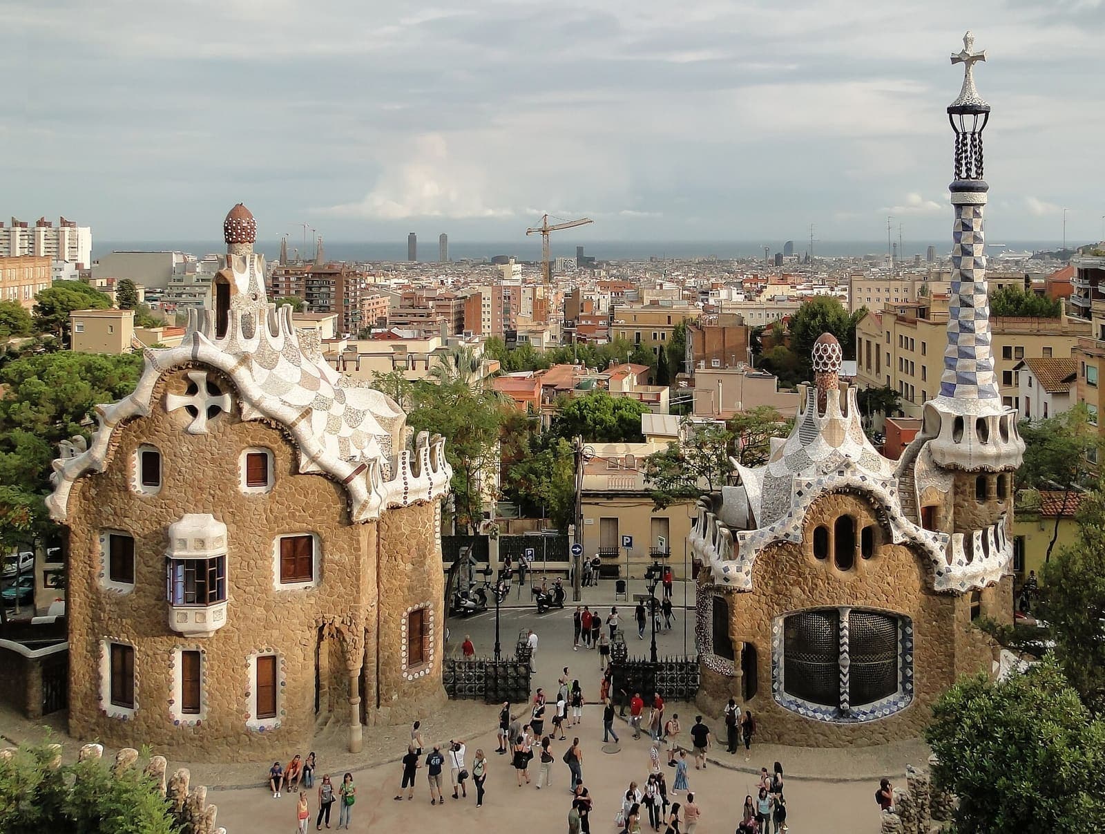 Vista del Park Güell de Barcelona