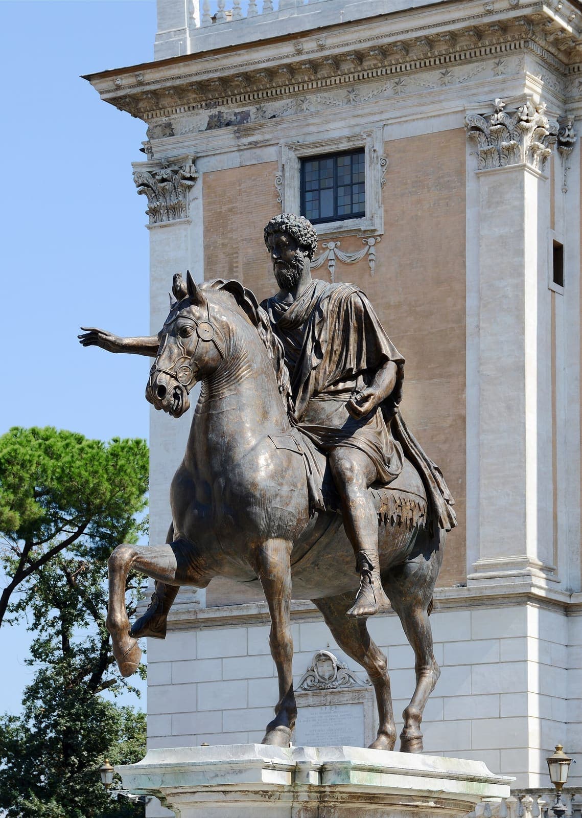 Estatua ecuestre de Marco Aurelio en la colina Capitolina, Roma