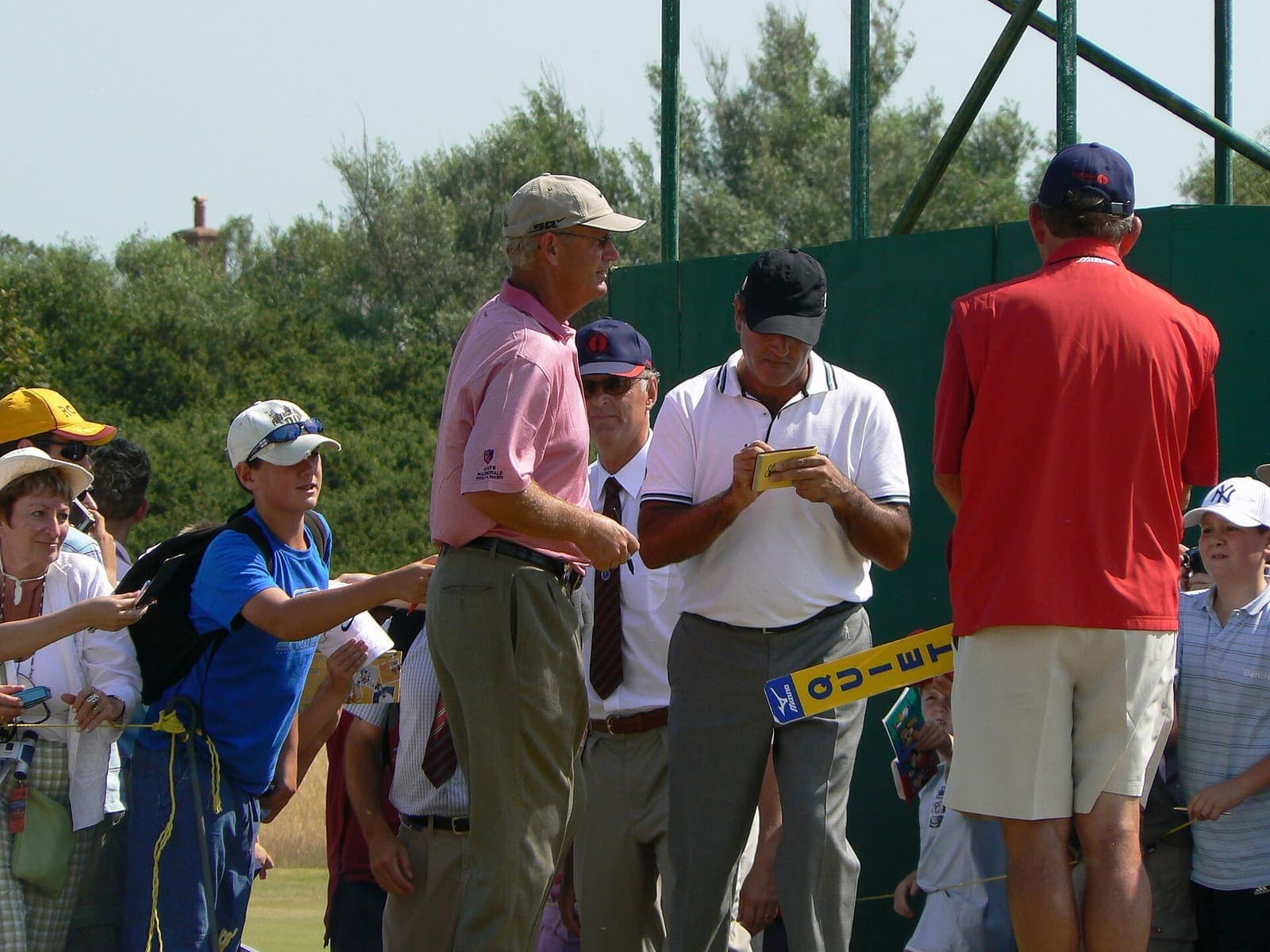 Seve con Sandy Lyle en el Open de 2006
