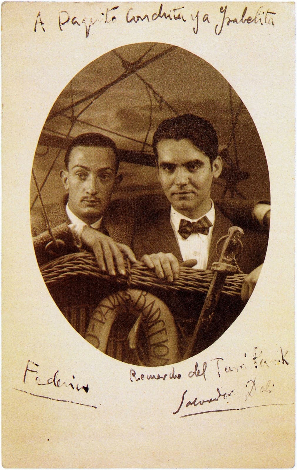 Salvador Dalí y Federico García Lorca en Barcelona, 1925